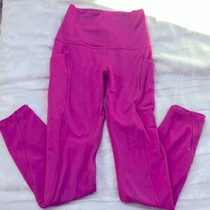 Hot pink LULULEMON align high- rise pant with pockets